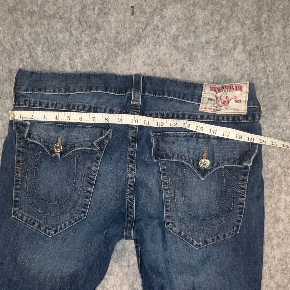 True Religion Men's Section Skinny Dark Wash Denim Jeans Size 38 101004 FGKD